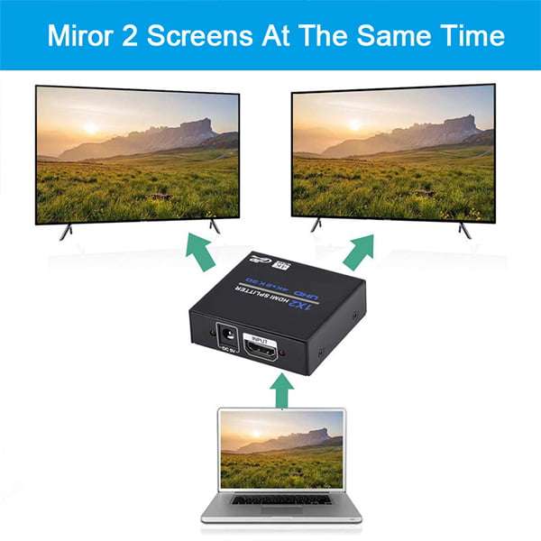TVA - 1 IN 2 OUT 4K HDMI SPLITTER
