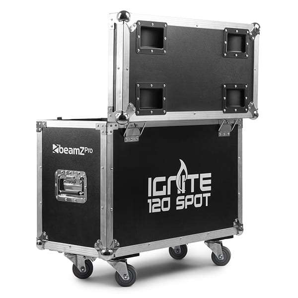 BEAMZPRO IGNITE120 LED MOVING HEAD SPOT 1x 120W [2 IN A FLIGHTCASE]