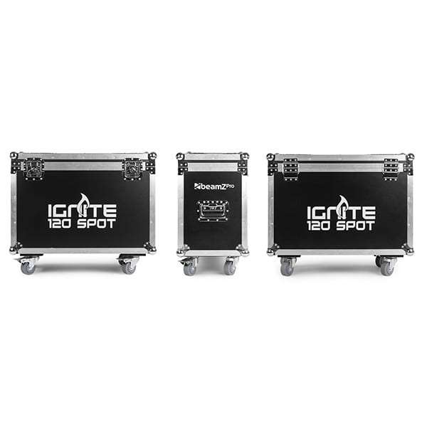 BEAMZPRO IGNITE120 LED MOVING HEAD SPOT 1x 120W [2 IN A FLIGHTCASE]