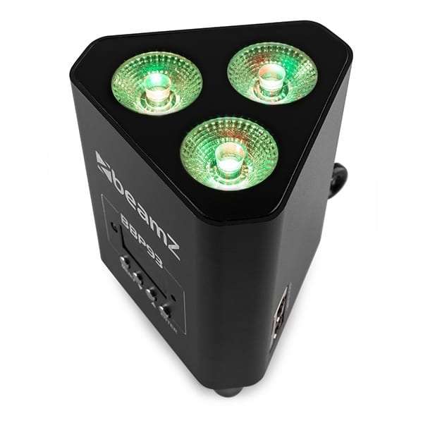 BEAMZ BBP93 LED BATTERY UPLIGHT PAR IP20 3x 10W RGBW