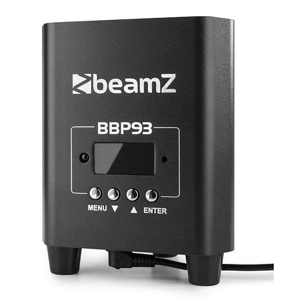 BEAMZ BBP93 LED BATTERY UPLIGHT PAR IP20 3x 10W RGBW