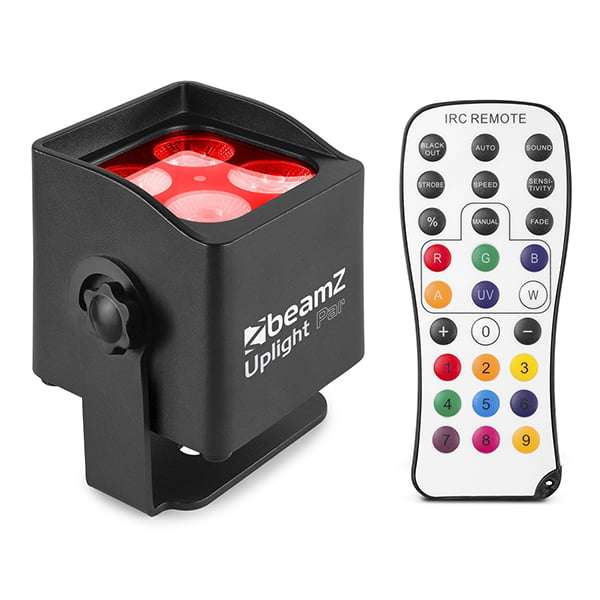 BEAMZ BBP44 LED BATTERY UPLIGHT PAR IP65 4x 4W RGBW