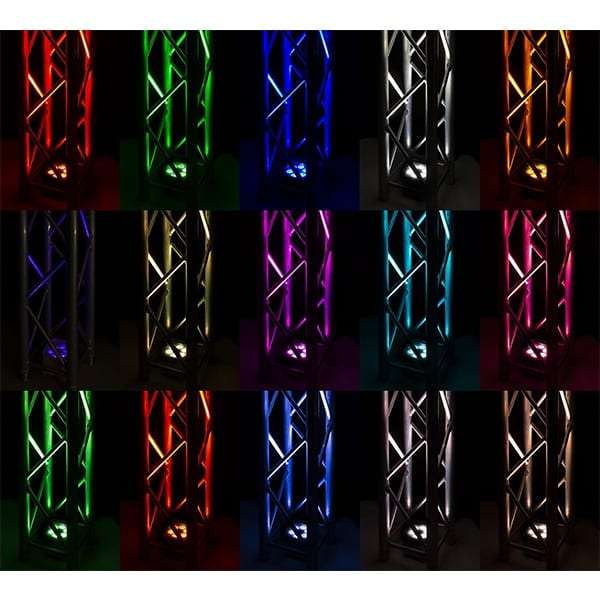 BEAMZ BBP96S LED BATTERY UPLIGHT PAR IP20 6x 12W RGBAWUV