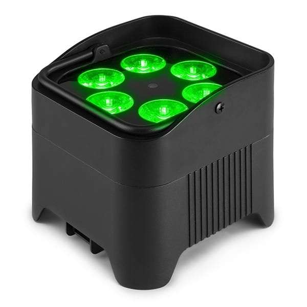 BEAMZ BBP96S LED BATTERY UPLIGHT PAR IP20 6x 12W RGBAWUV