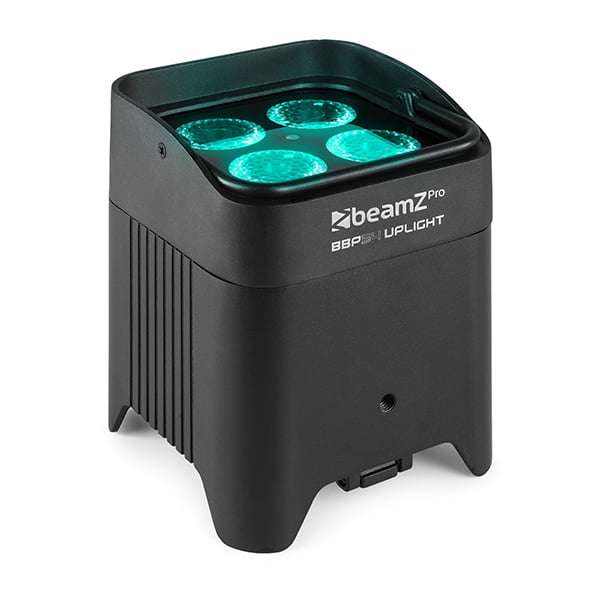 BEAMZPRO BBP54 LED BATTERY UPLIGHT PAR IP54 4x 12W RGBAWUV