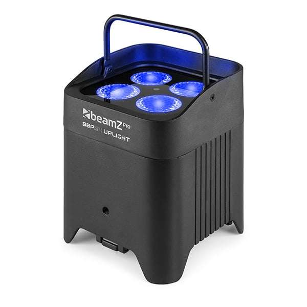 BEAMZPRO BBP54 LED BATTERY UPLIGHT PAR IP54 4x 12W RGBAWUV