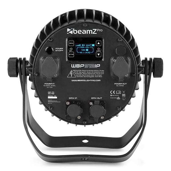 BEAMZPRO WBP912IP LED BATTERY PAR IP65 9x 12W RGBAWUV