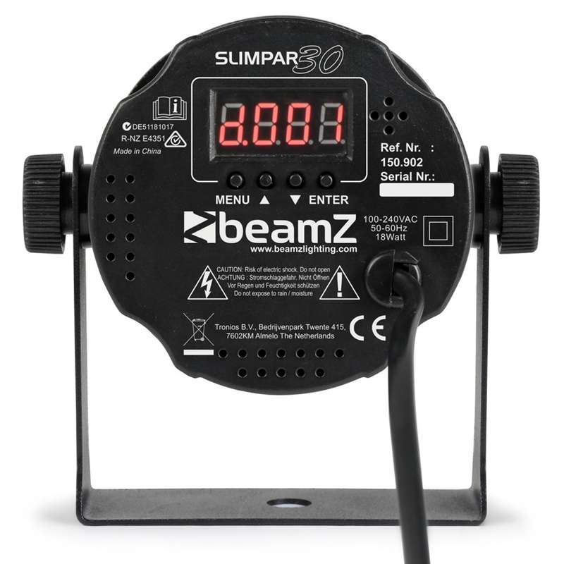 BEAMZ SLIMPAR30 LED PAR IP20 6x 3W RGB