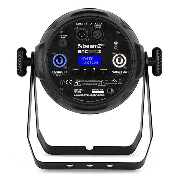 BEAMZPRO BAC550Z LED PAR ZOOM IP20 19x 15W RGBW
