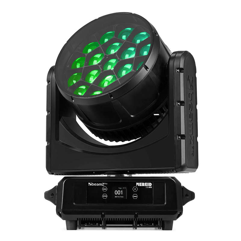 BEAMZPRO NEREID1940 LED MOVING HEAD BEE EYE ZOOM IP65 19x 40W RGBW