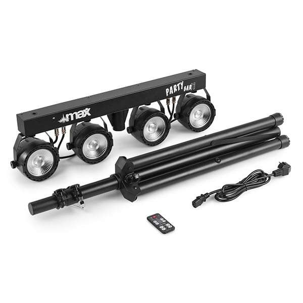 BEAMZ PARTYBAR11 SET 4 X COB PAR 4x 20W RGB