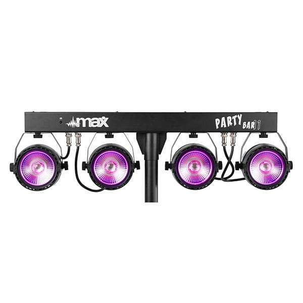 BEAMZ PARTYBAR11 SET 4 X COB PAR 4x 20W RGB