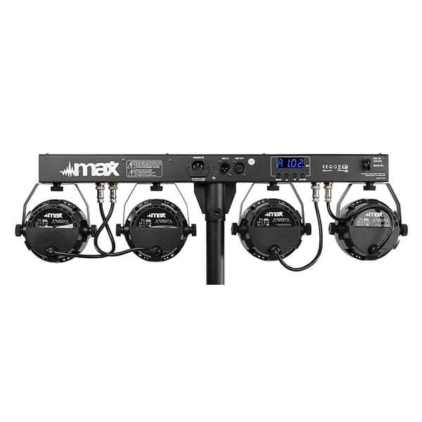 BEAMZ PARTYBAR11 SET 4 X COB PAR 4x 20W RGB