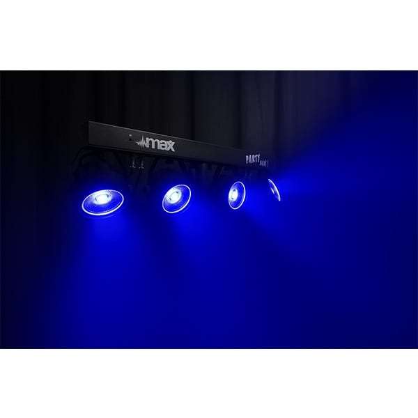 BEAMZ PARTYBAR11 SET 4 X COB PAR 4x 20W RGB