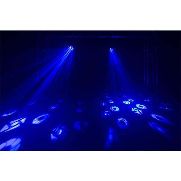 BEAMZ LED GOBO DERBY WITH UV AND STROBE 5x 3W LED 16x 3W RGBAWUV