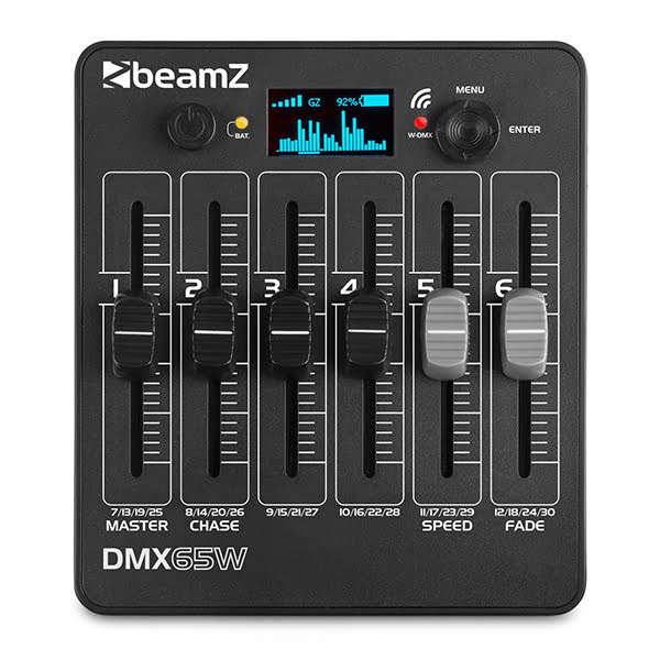 BEAMZ DMX65W DMX CONTROLLER 30 CHANNEL WIRELESS BATTERY