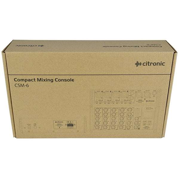 CITRONIC - CSM-6 MUSIC MIXER WITH BT/USB/MP3
