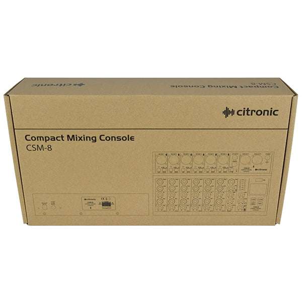 CITRONIC - CSM-8 MUSIC MIXER WITH BT/USB/MP3