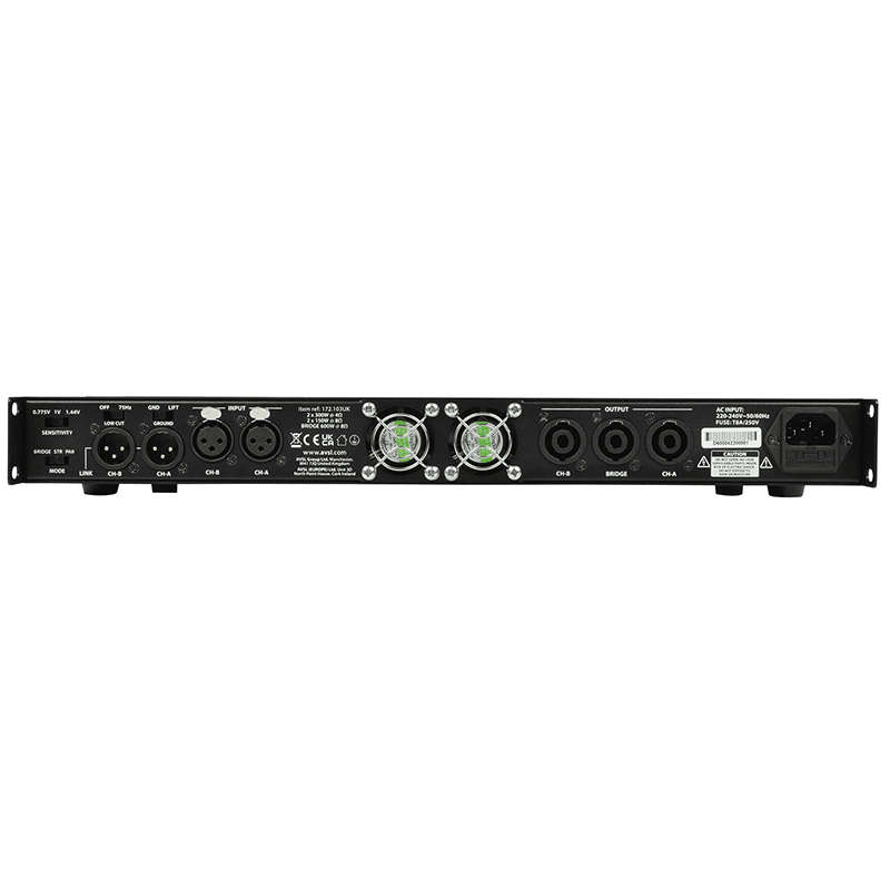 CITRONIC D300 1U POWER AMPLIFIER 2X 150W