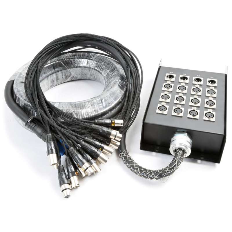 PDC CX162 STAGE SNAKE 12X XLR MALE  - 4X XLR FEMALE 30M