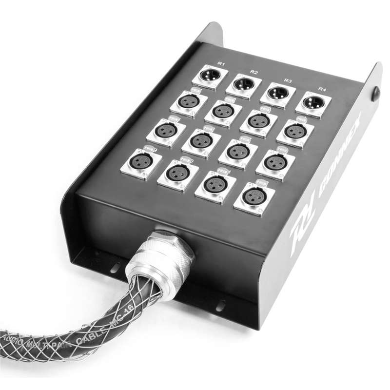 PDC CX162 STAGE SNAKE 12X XLR MALE  - 4X XLR FEMALE 30M