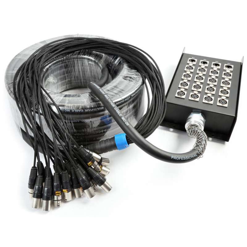 PDC CX164 STAGE SNAKE 16X XLR MALE  - 4X XLR FEMALE 30M