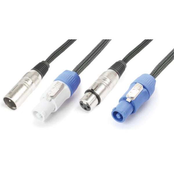 PDC CX06-2 POWER/SIGNAL LEAD POWERCON B/ XLR MALE  - POWERCON A/ XLR FEMALE 2M