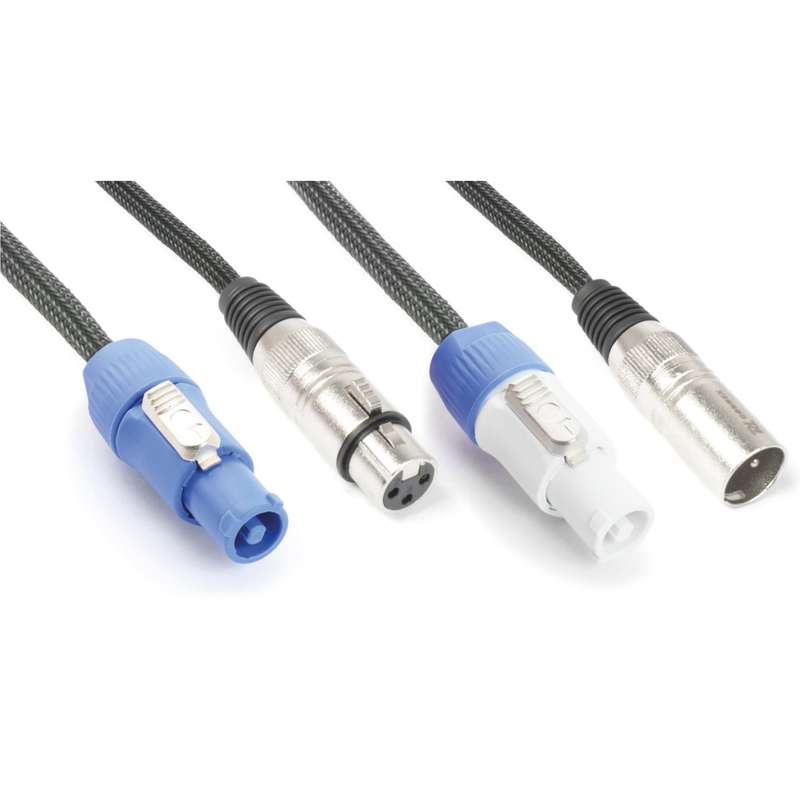PDC CX06-5 POWER/SIGNAL LEAD POWERCON B/ XLR MALE  - POWERCON A/ XLR FEMALE 5M