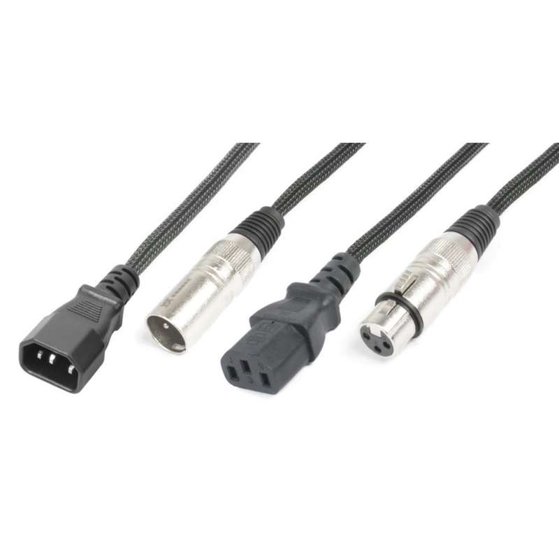 PDC CX09-5 POWER/SIGNAL LEAD IEC MALE/ XLR MALE  - IEC FEMALE/ XLR FEMALE 5M