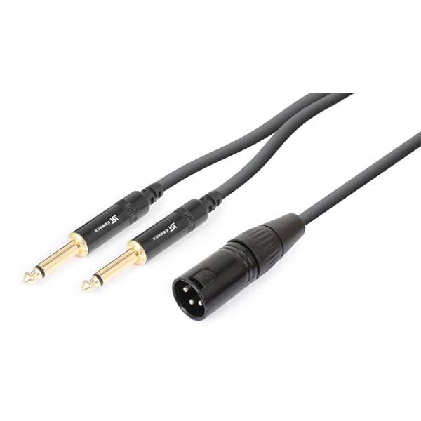 PDC CX56-1 SIGNAL LEAD XLR MALE  - 2X 6.3MM MONO MALE 1.5M