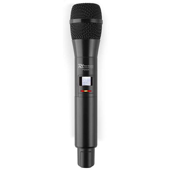 POWER DYNAMICS PD504H QUAD HANDHELD MICROPHONE UHF 826.300/831.200 MHz /863.000/865.000 MHz