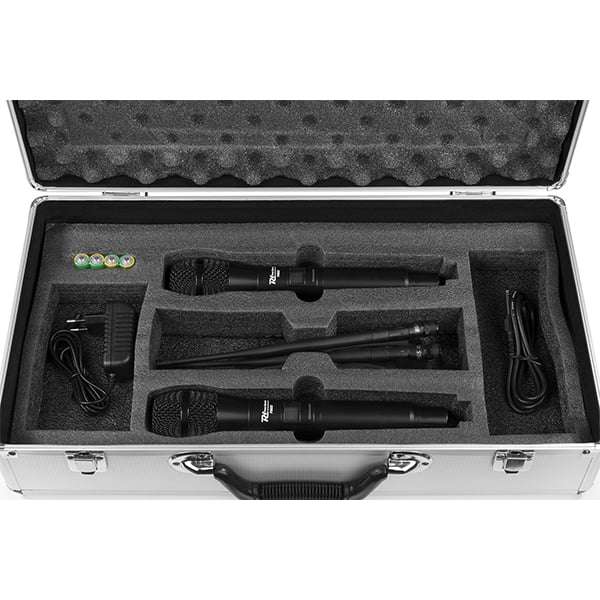 POWER DYNAMICS PD632H DUAL HANDHELD MICROPHONE UHF