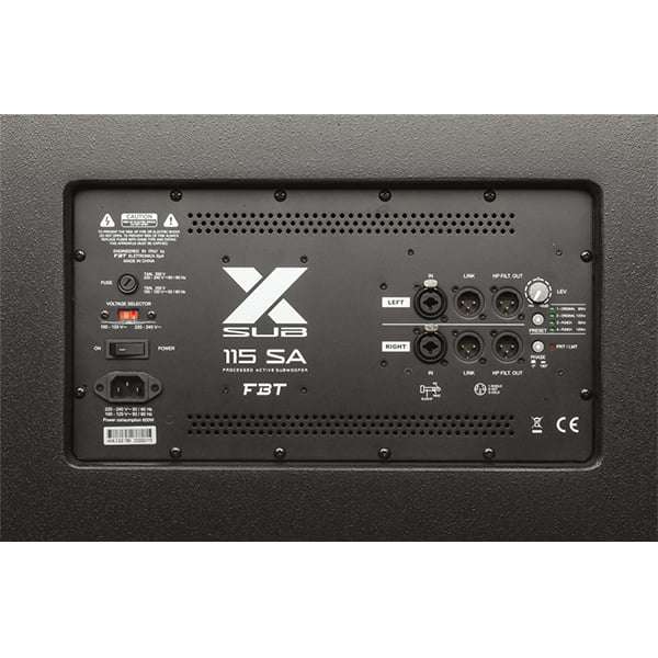 FBT - X-SUB115SA 15" PROCESSED COMPACT BAND-PASS ACTIVE SUB 1200W RMS
