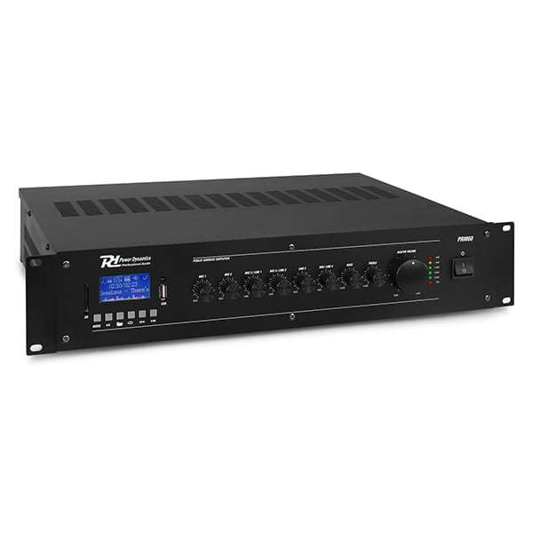 PDM PRM60 100V MIXER AMPLIFIER 60W USB/SD/BT 6 ZONE