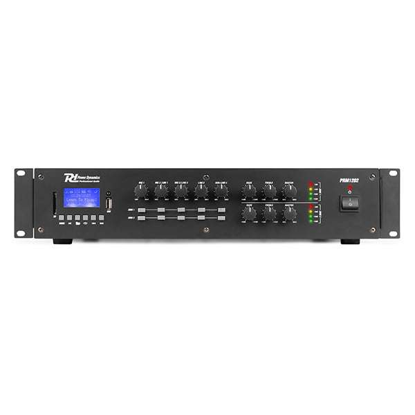 Power Dynamics - PRM1202 100V 2-CH MIXER-AMPLIFIER 2-ZONE