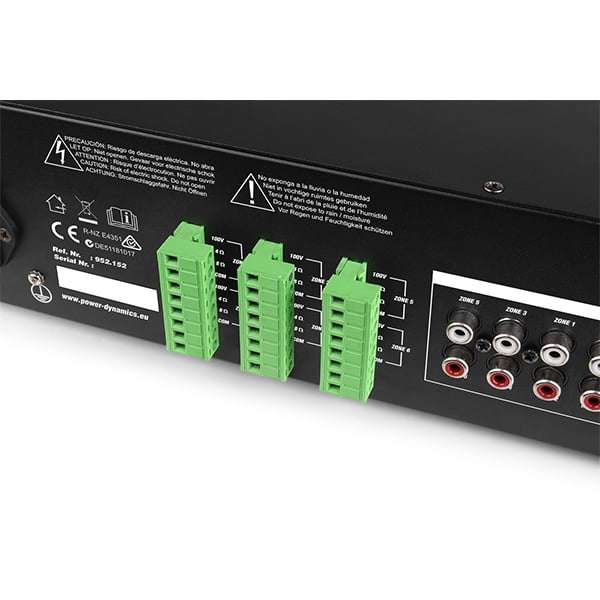 PDM PRM606 100V MIXER AMPLIFIER 360W USB/SD/BT 6 ZONE
