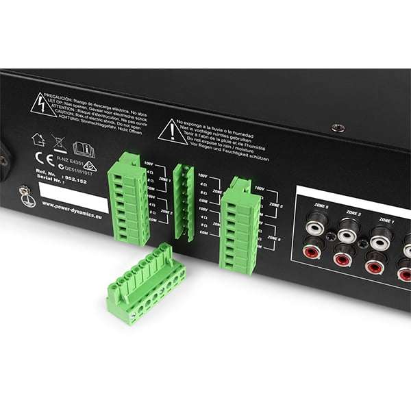PDM PRM606 100V MIXER AMPLIFIER 360W USB/SD/BT 6 ZONE