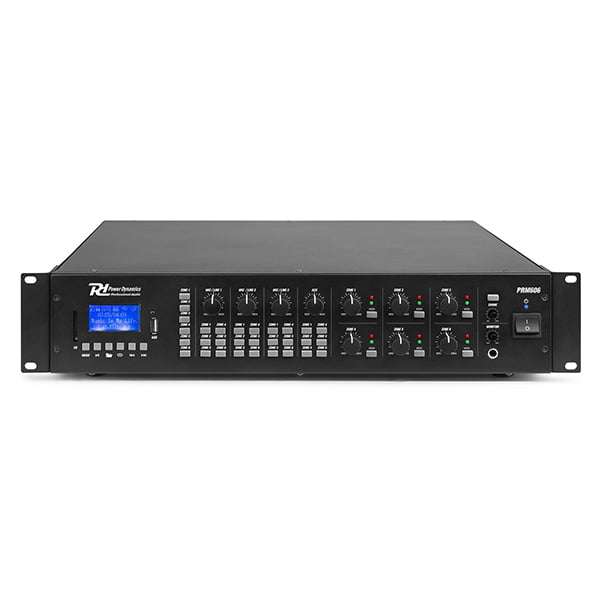 PDM PRM606 100V MIXER AMPLIFIER 360W USB/SD/BT 6 ZONE