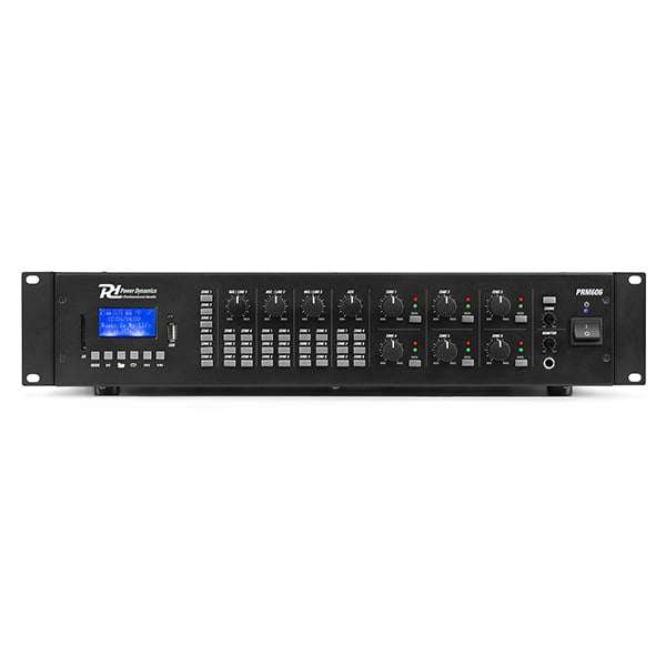 PDM PRM606 100V MIXER AMPLIFIER 360W USB/SD/BT 6 ZONE