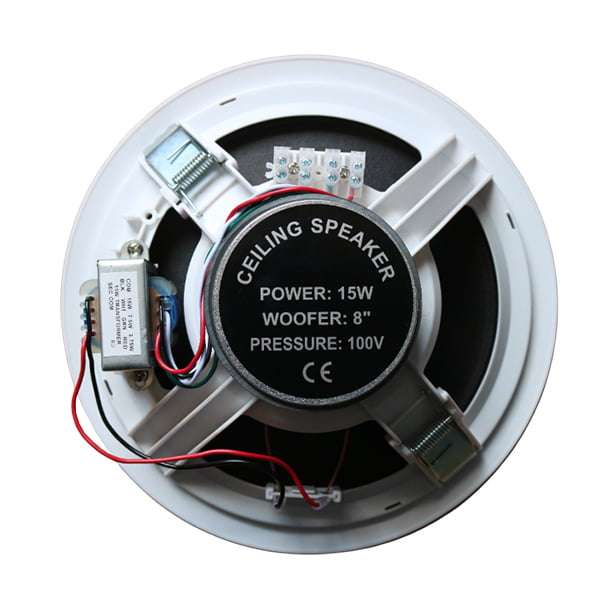 Filo - EC8V QUICK FIT METAL CEILING SPEAKER 100V 8in 15W