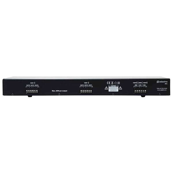 Adastra - AT6 6-WAY 100V SPEAKER SELECTOR SWITCH TWO ZONE WITH VOLUME CONTROL 6x 30W