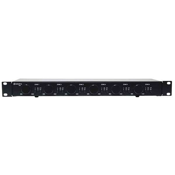 Adastra - AT6 6-WAY 100V SPEAKER SELECTOR SWITCH TWO ZONE WITH VOLUME CONTROL 6x 30W