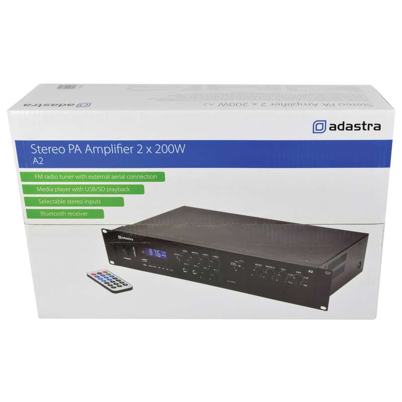ADASTRA A2 2U MIXER AMPLIFIER 2X 200W