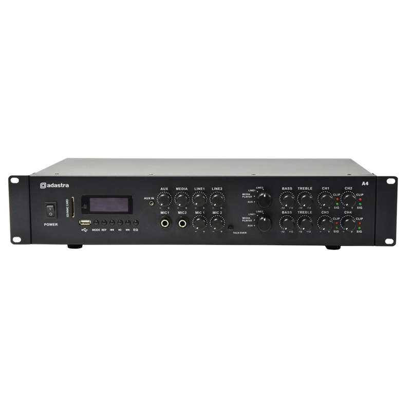 ADASTRA A4 2U MIXER AMPLIFIER 4X 200W