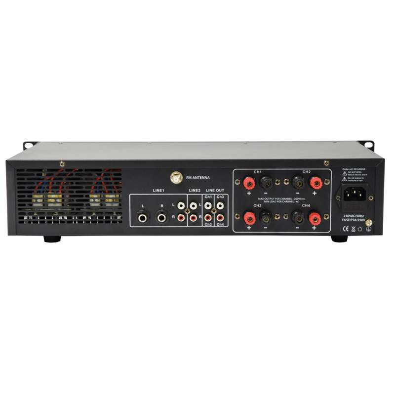 ADASTRA A4 2U MIXER AMPLIFIER 4X 200W