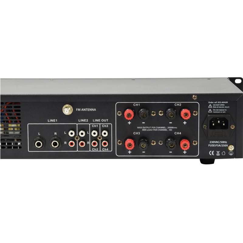 ADASTRA A4 2U MIXER AMPLIFIER 4X 200W