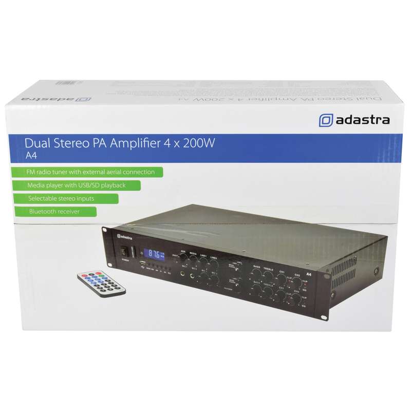 ADASTRA A4 2U MIXER AMPLIFIER 4X 200W
