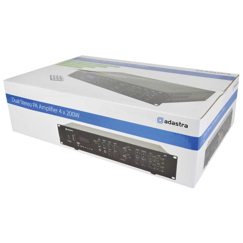 ADASTRA A4 2U MIXER AMPLIFIER 4X 200W