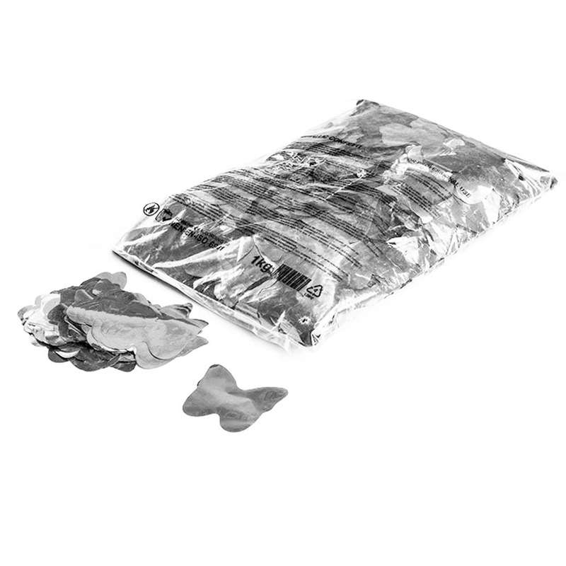 Magic FX - METALLIC SILVER SLOWFALL CONFETTI BUTTERFLIES