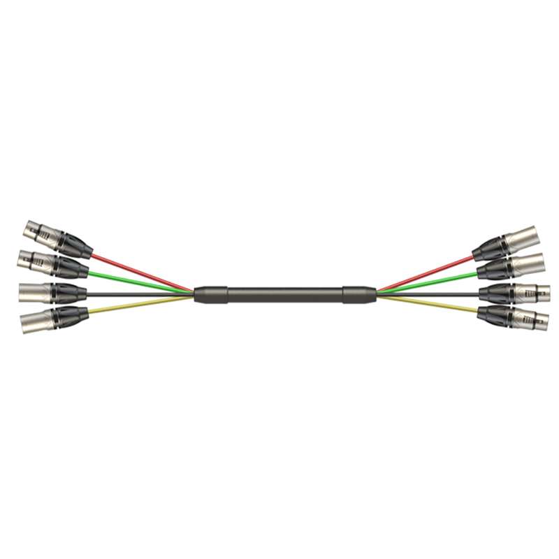 Roxtone - 9M SIGNAL LEAD 2 XLR M 2 XLR F  2 XLR M 2 XLR F
